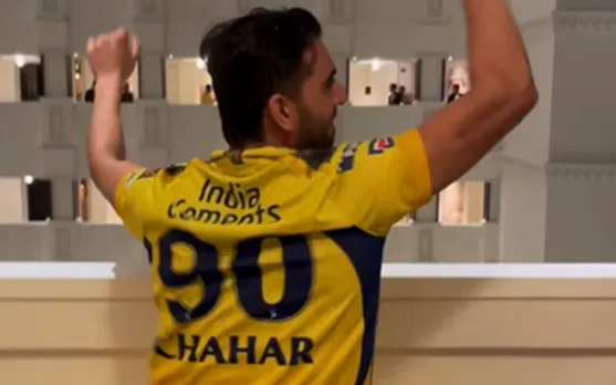 Watch : Deepak Chahar shows off amazing dance moves in CSK hotel after winning 2023 IPL final against Gujarat Titans