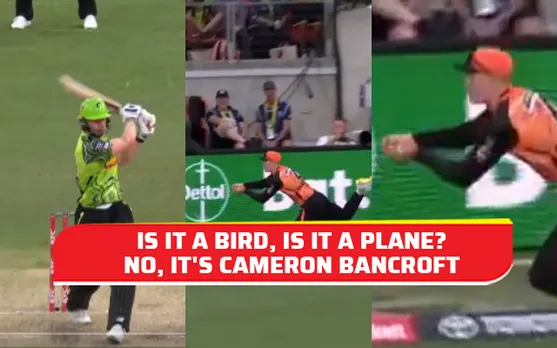 BBL 2022-23: Cameron Bancroft pulls off an unbelievable running catch at boundary rope, video goes viral
