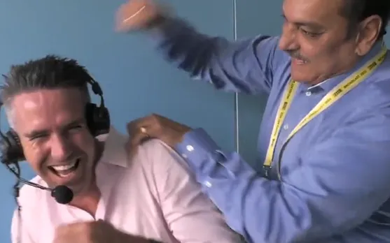 Watch: Commentary box left in splits as Ravi Shastri crops Nasser Hussain out of his life