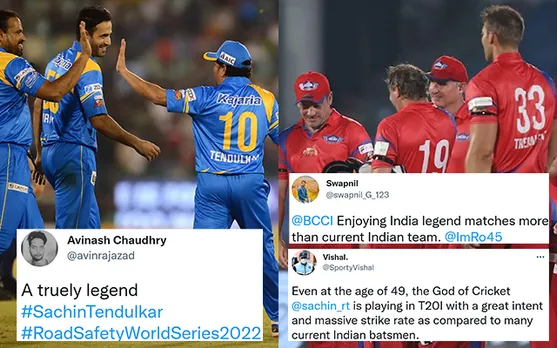 'A wonderful day' - Twitter hails India Legends on their thumping win against England Legends in the Road Safety World Series 2022