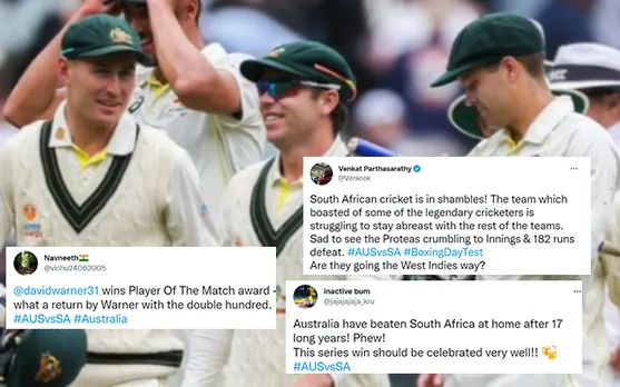 'Phenomenal Series win' - Twitter buzzing as Australia thrash South Africa by innings and 182 runs