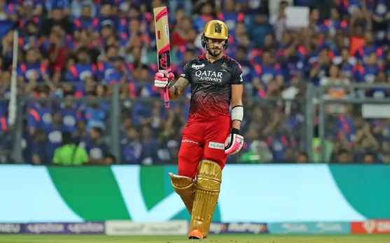 'Aging like a fine wine' - Fans react as Faf du Plessis smashes his sixth half-century of IPL 2023 in RCB vs MI clash