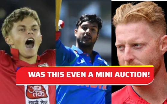 Sam Curran, Ben Stokes and Mayank Agarwal