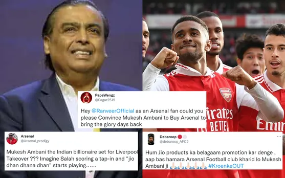 'Time to see Auba dance to "Jio Fiber" tunes' - Twitter reacts to reports of Mukesh Ambani buying Arsenal