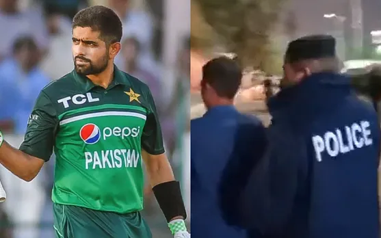 Watch: 'Mujhe chhod do sir, mera baap nahi hai'- Young Babar Azam fan pleads to save him following arrest for pitch-invasion during Pak vs NZ 2nd ODI