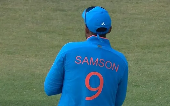 'Jagah bhi to sanju ki khaye betha hai ye' - Fans react as Suryakumar Yadav spotted donning Sanju Samson’s jersey in 1st ODI against West Indies
