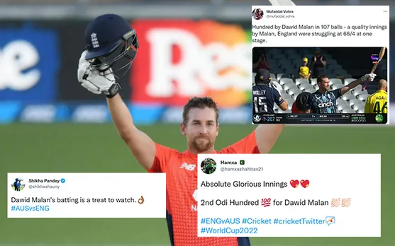 'He has produced a master class today'  - Twitter goes ballistic over Dawid Malan's epic century against Australia
