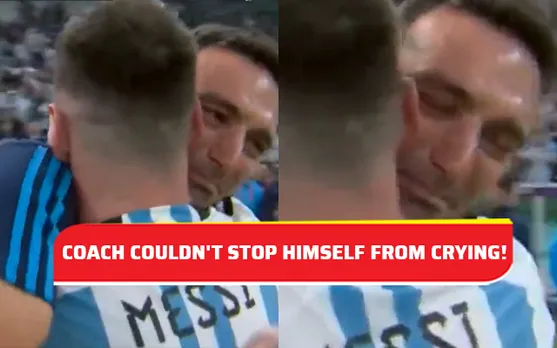 Watch: Argentina Coach Lionel Scaloni bursts into tears following Argentina's win in the FIFA World Cup final