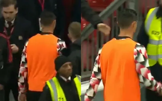 Watch: Frustrated Cristiano Ronaldo leaves field before final whistle against Tottenham Hotspur