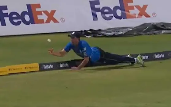 WATCH: Peter Hatzogolou retains his composure and takes one of the best catches of CPL 2023