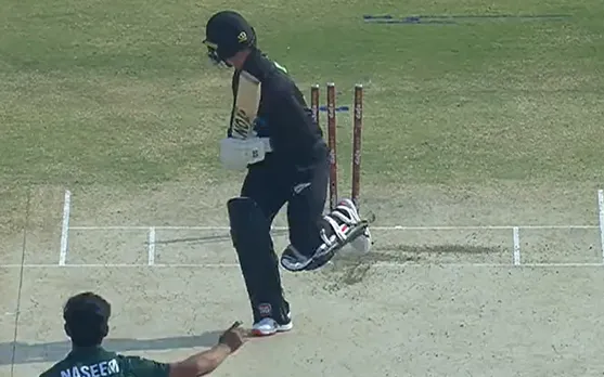 Watch- Naseem Shah gets Pakistan's famous 'first- over wicket' in absence of Shaheen Afridi, dismisses Devon Conway with a peach of a delivery in 1st ODI