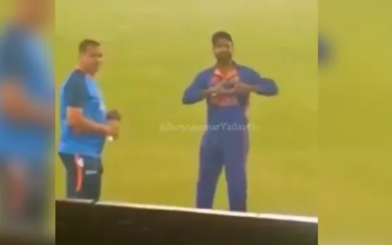 Watch: Suryakumar Yadav's heart-winning gesture to "Humara Sanju kidhar hai" from India vs Sri Lanka 3rd ODI, goes viral