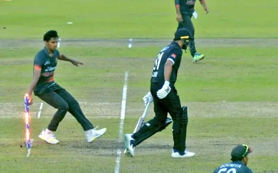 WATCH: Litton Das calls back Ish Sodhi in dramatic fashion during 2nd ODI in Dhaka