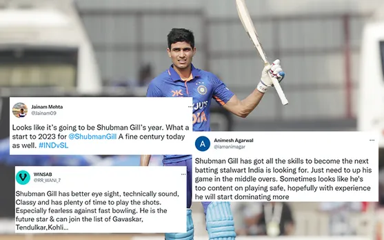 'Dil Gill- Gill ho gaya' - Fans elated as Shubman Gill scores his second ODI hundred in third ODI against Sri Lanka