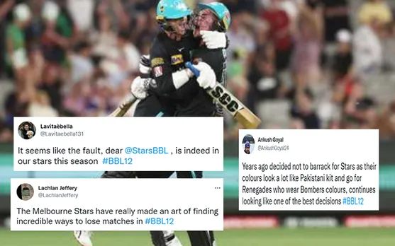 'Pls ban this chokers Melbourne Stars forever'- Twitter reacts as Renshaw's last ball ramp shot seals thrilling victory for Brisbane Heat