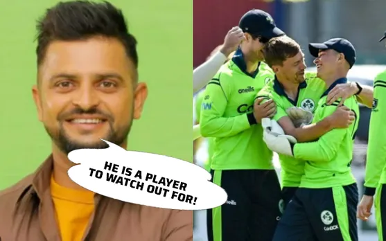 Suresh Raina and Ireland Cricket Team (Source - Twitter)