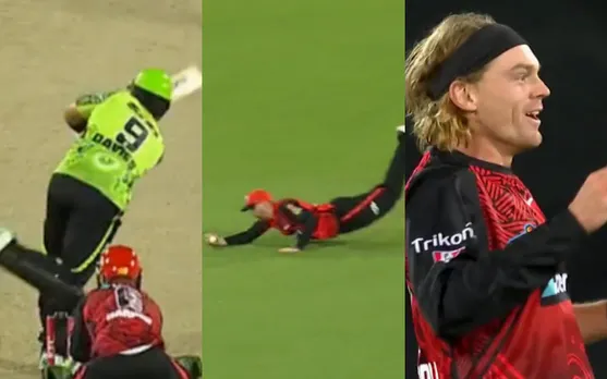 Watch: Matthew Critchley stuns with 'flying' catch vs Sydney Thunders in BBL 12