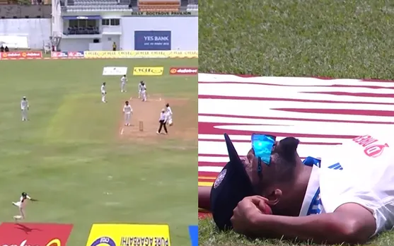 WATCH: Mohammed Siraj's splendid catch at long on to dismiss Jermaine Blackwood during Day 1 of first between India and West Indies