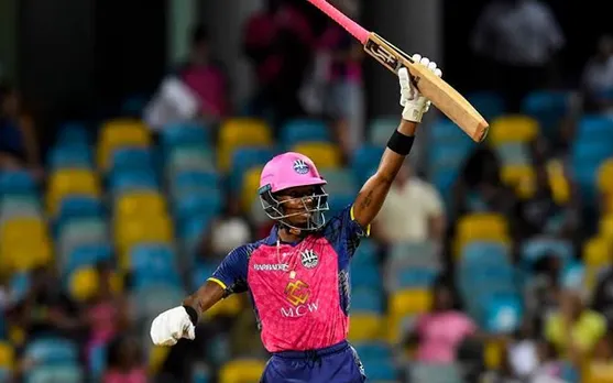 WATCH: Alick Athanaze smashes six with delightful reverse sweep against Jamaica Tallawahs in CPL 2023