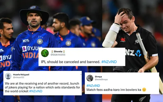 'Yeh Rohit ne sabko vada pav khila khila k mota krdiya hai'- Twitter lambasts India for their below par performance against New Zealand