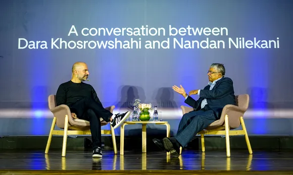 Dara Khosrowshahi, CEO, Uber and Nandan Nilekani, Chairman, Infosys