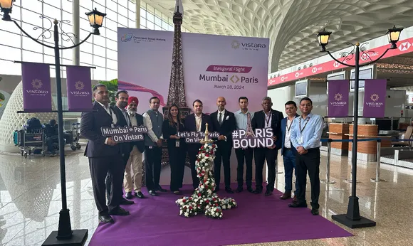 Vistara Launches Mumbai-Paris Direct Flight