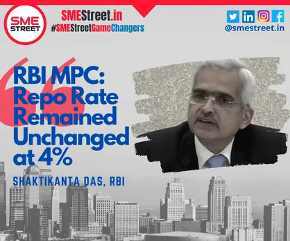 Repo Rate Remained Unchanged 7th Time in a Row at 4%: Shaktikanta Das RBI