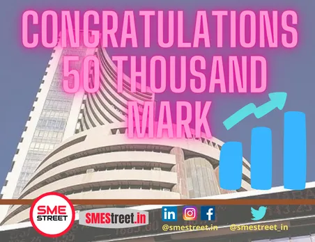 Sensex Creates History By Crossing Fifty Thousand Mark