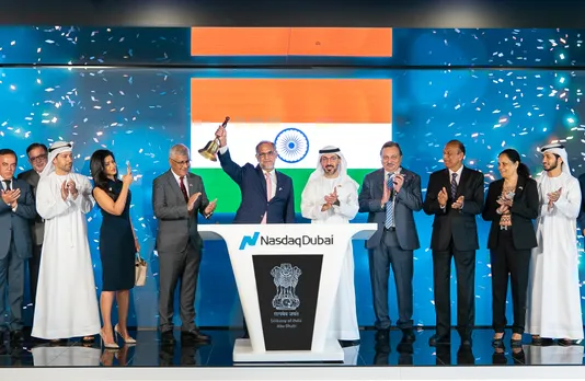 Indian Ambassador Celebrated India's Independence Day By Ringing Opening Bell of Nasdaq Dubai