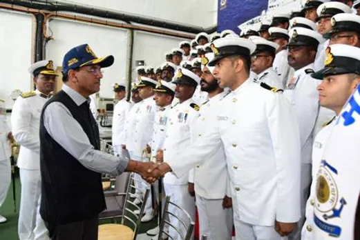 Mansukh Mandaviya Commissions Indian Coast Guard’s Offshore Patrol Vessel ICGS Varad