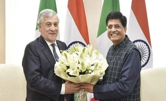 Union Minister Piyush Goyal Meets Italy's Deputy Prime Minister & Foreign Minister Antonio Tajani