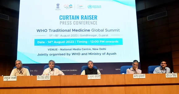 WHO & The Ayush Ministry to Host The  Global Summit on Traditional Medicine