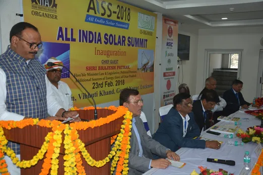 National Solar Summit in Lucknow Organized by Emphasizing Solar as the Way forward