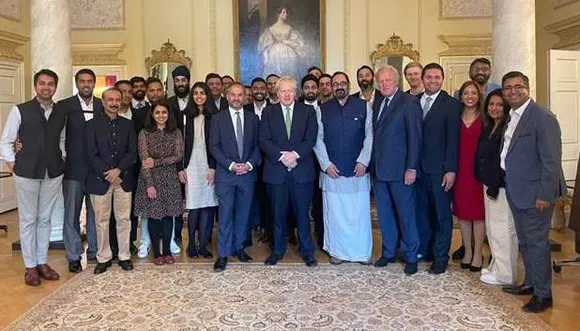 Rajeev Chandrasekhar Visits UK PM Boris Johnson Along with Startups, Unicorn Heads from India