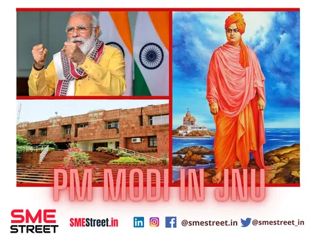 PM Narendra Modi Unveils Statue of Swami Vivekananda at JNU Campus