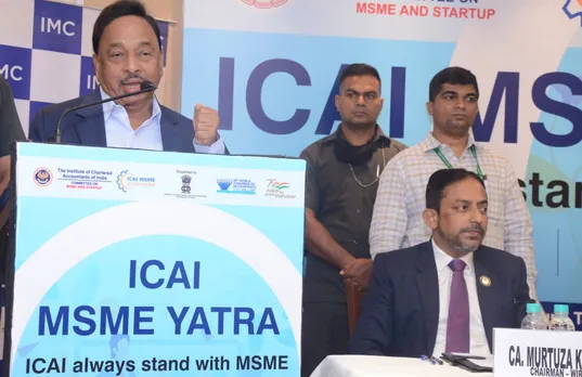 Union Minister Narayan Rane Flags Off ICAI’s MSME Yatra in Mumbai