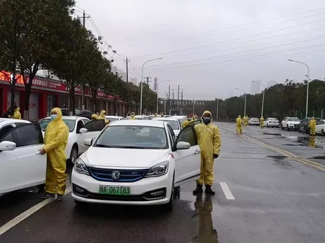 Coronavirus Fears Causes Chinese Ride-Hailing Application DiDi To Introduce Defensive Sheets In Vehicles And Offer Covers To Drivers