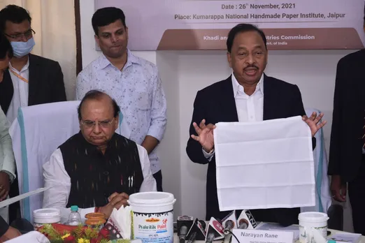 MSME Minister Narayan Rane Launched Anti Bacterial Fabric Developed by Kumarappa National Under KVIC