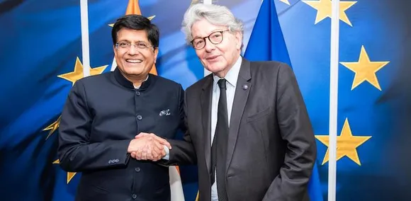 Piyush Goyal Meets Mr. Thierry Breton at India EU Trade and Technology Council Meeting