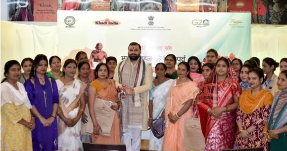 Women Artisans Celebrate Raksha Bandhan with KVIC Chairman