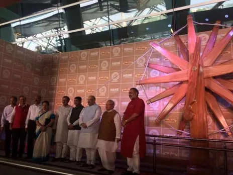 World's Biggest Charkha Showcased at Delhi Airport