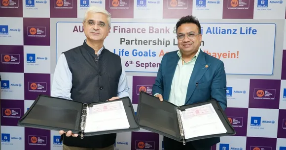 AU Small Finance Bank Partners with Bajaj Allianz Life Insurance