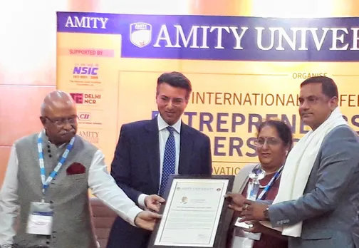 Satyam Sikarwar of SAP Infra Technologies Receives “Entrepreneurial Excellence Award – ICT Sector” by Amity University