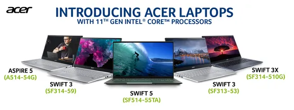 Acer Launches FIVE New Laptops with 11th Gen Intel Core Processor in India