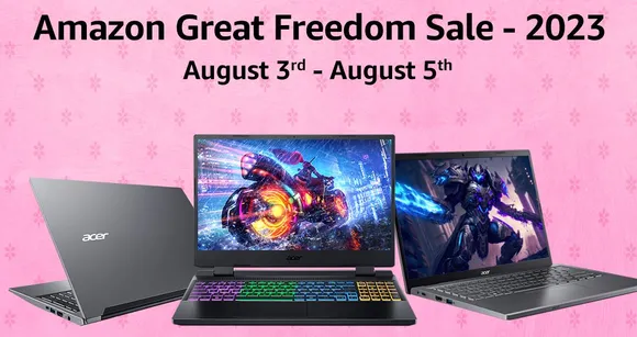 Amazon Great Freedom Festival Sale 2023 Brings Attractive Acer's Deals