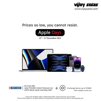 Vijay Sales Started Apple Days Sale from Today