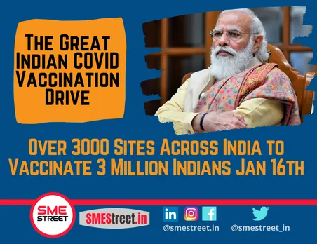 3 Million Indians to Be Vaccinated on the Inaugural Day of COVID-19 Vaccination Drive