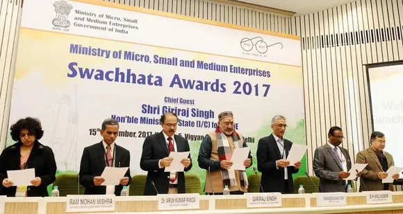 MSMEs Facilitated with Swachhata Awards by MSME Ministry