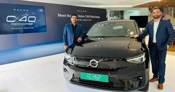 Volvo Showcases C40 Recharge Born-Electric Car in Bengaluru