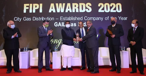 GAIL Gas Awarded as ‘City Gas Distribution- Established Company of the Year’ by FIPI